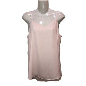 Hippie Rose Womens Camisole Tank Top Large Light Pastel Pink Lined Shirt Tunic